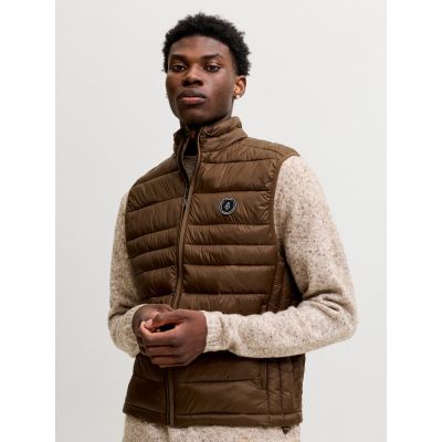 6. Jack&Jones Men's Vest JJEKINGSLEY LIGHT BODYWARMER COLLAR NOOS 12298870 COCCA