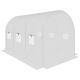 28. GREENHOUSE GARDEN TUNNEL 200X300X200CM PE STRUCTURE WHITE STEEL