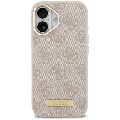 3. Guess 4G Logo Plate MagSafe Case for iPhone 17 - Pink