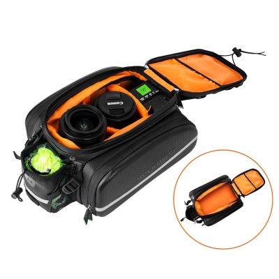 5. Rockbros A6-6 bicycle bag for trunk, 35 l, with fold-out pockets - black