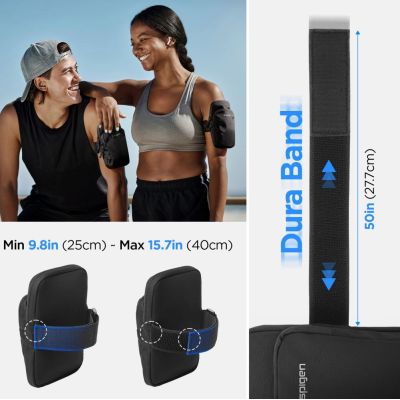 10. Spigen Dynamic Shield A702 Armband - Black