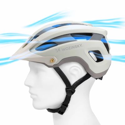 7. Wozinsky MTB bicycle helmet with a removable visor, lightweight, L - pastel green