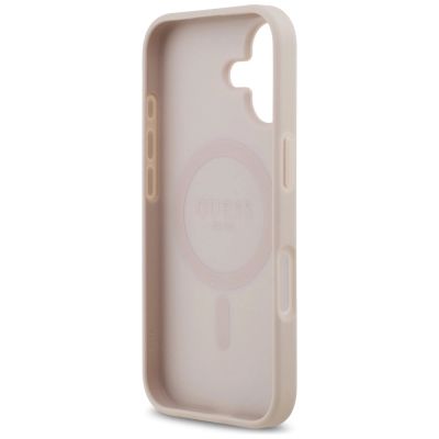 7. Guess 4G Circle Classic Logo MagSafe Case for iPhone 17 - Pink