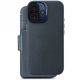 2. MagSafe Compatible Leather Protective Case for iPhone 16 (Navy)