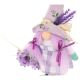 9. Gnome 25cm with lavender girl spring decoration