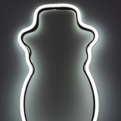11. NEON SNOWMAN WHITE 81 LED BATTERY-OPERATED 14.5x96CM LUCA