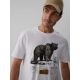 3. Men's regular printed T-shirt 4F 4FKAW26TTSHM4473-11S