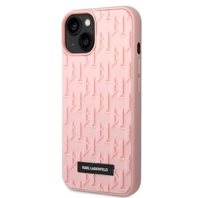 2. Karl Lagerfeld 3D Monogram Case for iPhone 14 Plus - Pink