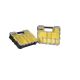 3. Stanley 1-97-518 Tool Box Small Parts Box Plastic Black, Clear, Yellow