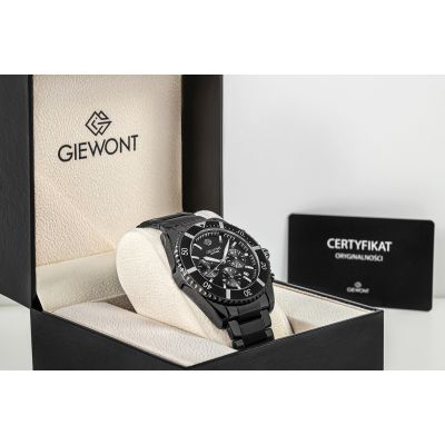 7. Men's Watch Giewont Chronograph Sapphire Black GW3970-B4
