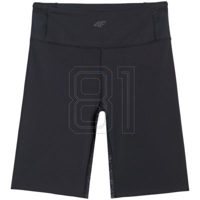 2. Women's short leggings 4F FNK F048 deep black 4FWAW25TFSTF048 20S
