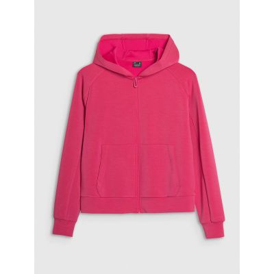 6. Women's sweatshirt with zipper and modal 4F 4FWSS25TSWSF1577-54S