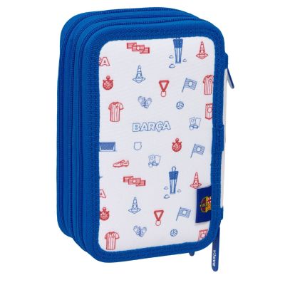 2. FC Barcelona pencil case with equipment triple filled pencil case 37 pcs 412648857