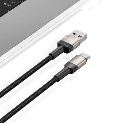 4. Tech-Protect UltraBoost Evo USB-C / USB-A cable 100W 5A 2m - titanium
