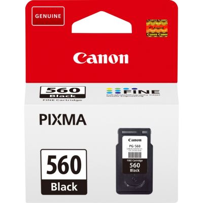 Canon black ink PG-560 = PG560 = 3713C001, 180 pages, 7.5 ml