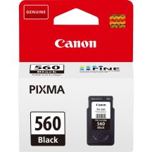 Canon black ink PG-560 = PG560 = 3713C001, 180 pages, 7.5 ml
