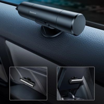 16. Baseus Sharp Tool Safety Hammer (Window-breaking+Safety belt cutting) Dark gray (CRSFH-0G)