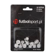 Footballsport aluminum studs 8x8mm + 4x11mm
