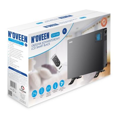 6. NOVEEN CH7100 LCD Smart convector heater, black