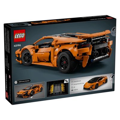 2. LEGO Technic 42196 Orange Lamborghini Huracán Tecnica
