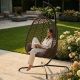 7. COCOON HANGING CHAIR 105x195CM DARK BROWN