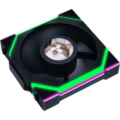 4. Lian Li UNI FAN SL Wireless LCD 120 Computer Case Fan 12 cm Black 1 pc.