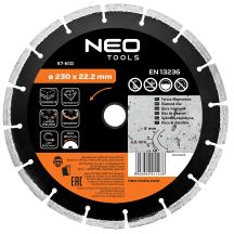230 x 22.2 mm segmented laser-welded diamond blade