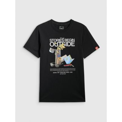 5. Men's regular printed T-shirt 4F 4FRSS26TTSHM3811-20S