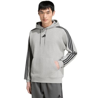 Men's adidas Essentials 3-Stripes French Terry Hoodie Gray KY4202