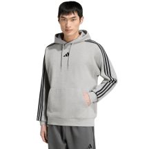 Men's adidas Essentials 3-Stripes French Terry Hoodie Gray KY4202
