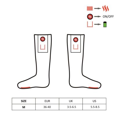 7. GLOVII HEATED SLIPPERS WITH SOCKS, SIZE 36-43, NORWEGIAN PATTERN, BATTERIES AND CHARGING CABLE INCLUDED, GQ4M