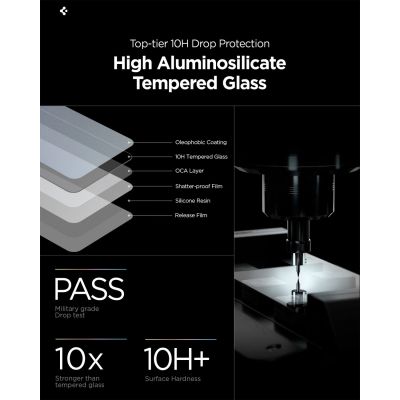 14. Spigen Glas.Tr Ez Fit Pro HD Privacy Glass 2-pack for Samsung Galaxy S26