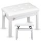 V-TONE PB3 WH piano keyboard bench white tapi