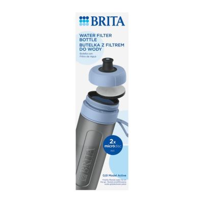 12. Brita Active Filter Bottle Pastel Blue 2 Discs