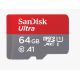 SANDISK ULTRA microSDXC 64GB 140MB/s+ SD ADAPTER