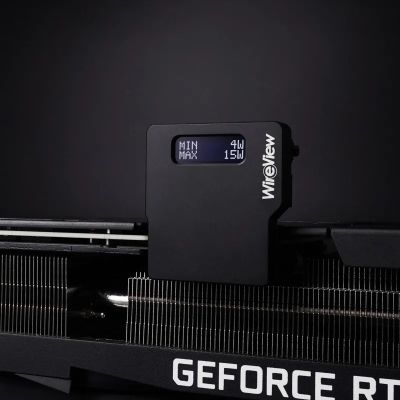 2. Thermal Grizzly TG-WV-P28R Wattmeter Black Built-in LCD Display