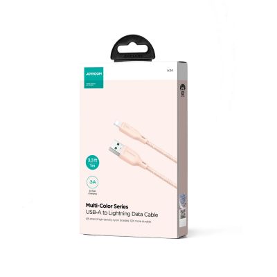 3. Joyroom Multi-Color Series S-A34 USB-A / Lightning 3A cable 1m - pink