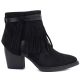 Women's cowboy boots with fringes, insulated, black M.Daszyński