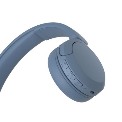 5. Sony WH-CH520 Headset Wireless Headband Calls/Music USB Type-C Bluetooth Blue
