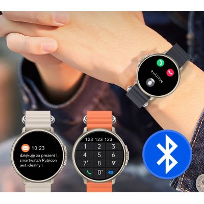 5. RUBICON RNCF15 Women's Smartwatch Titanium/Light Latte SMARUB260