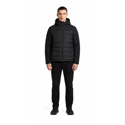 9. CMP men's winter jacket with hood, sports, insulated, black (34K0147/E910)