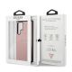 8. Guess Saffiano Strap Case for Samsung Galaxy S22 Ultra - Pink