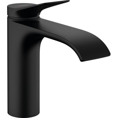2. Hansgrohe Vivenis single-lever washbasin mixer 110 with lift-up stopper, matt black