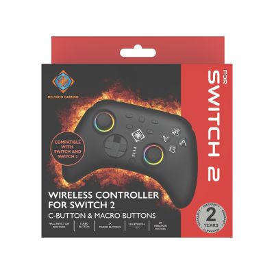 5. Deltaco Controller 2 C Taste RGB Wireless schwarz Switch