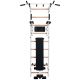 32. GYMNASTIC LADDER WITH A HAND BAR AND A BENCH FOR EXERCISES BENCHK 723W
