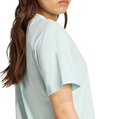 12. adidas Essentials Small Logo Cotton Light Blue Women's T-Shirt JY4965