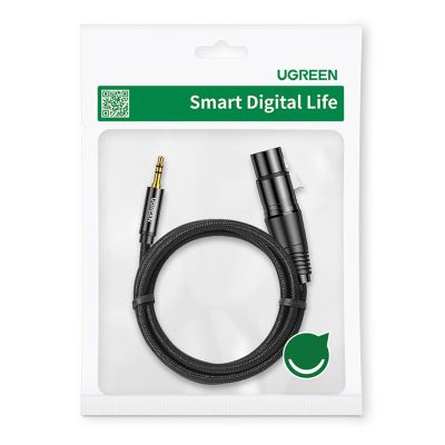 5. Ugreen audio cable 3.5mm mini jack (male) - XLR (female) 1m black (AV182)
