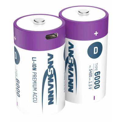 17. Ansmann 1314-0005 household battery Rechargeable battery D Lithium-Ion (Li-Ion)