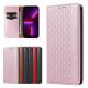 2. Magnet Strap Case Case for iPhone 14 Pro Flip Wallet Mini Lanyard Stand Pink