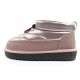 11. D.Franklin women's snow boots winter fashionable insulated ankle boots rose gold